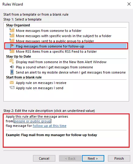 Outlook Rules Assistant: Flag messages Outlook Rules Assistant: Flag messages