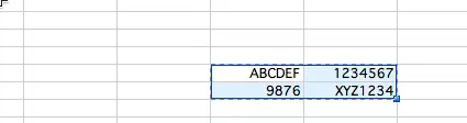 Image: Excel: Pasting the cut range of cells