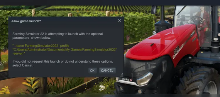 FS 22: Allow game launch in Steam FS 22: Allow game launch in Steam