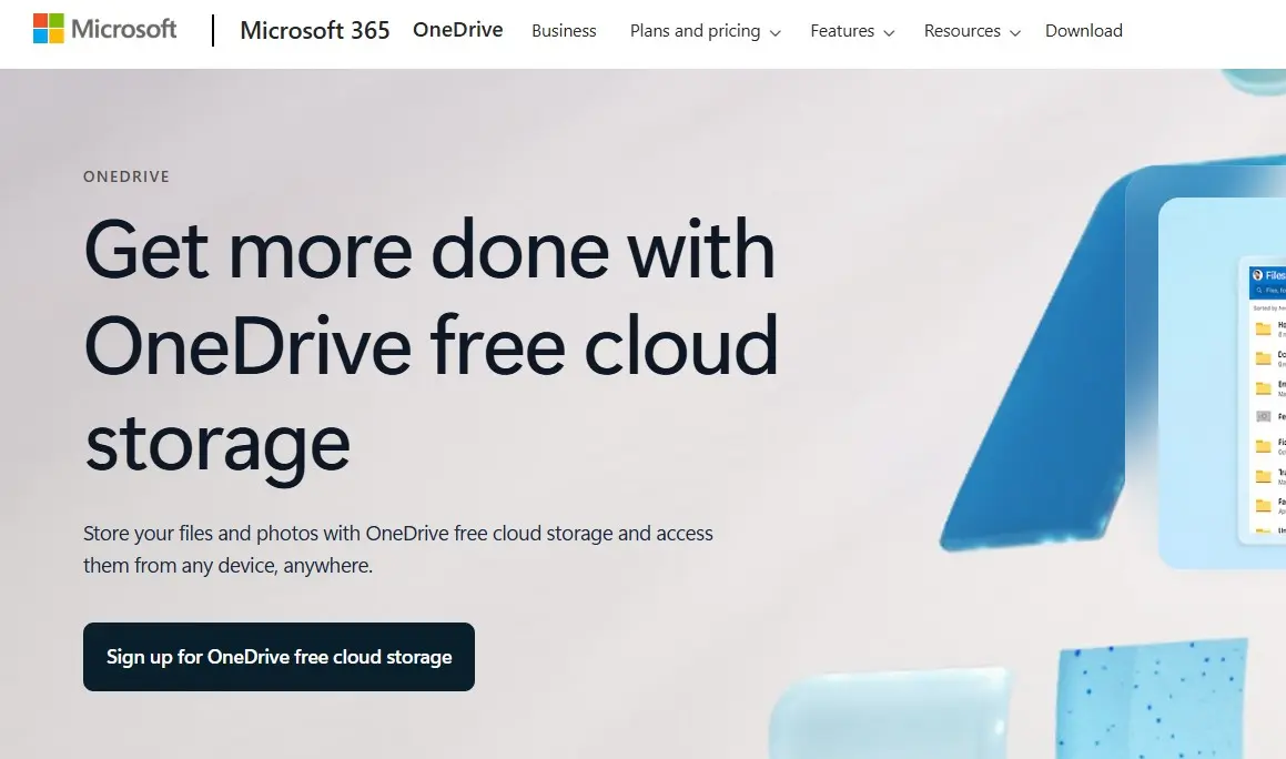 Image: Screenshot of OneDrive