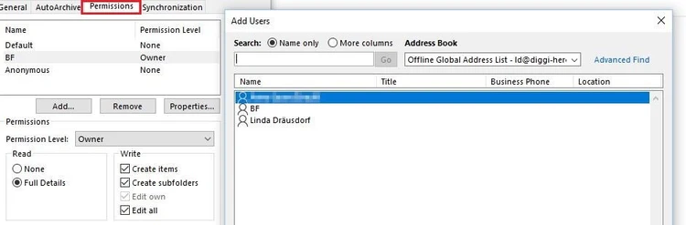 Outlook: Share the mailbox Outlook: Share the mailbox