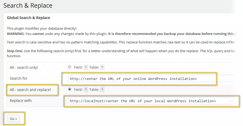 Image: Search & Replace with Better Search & Replace