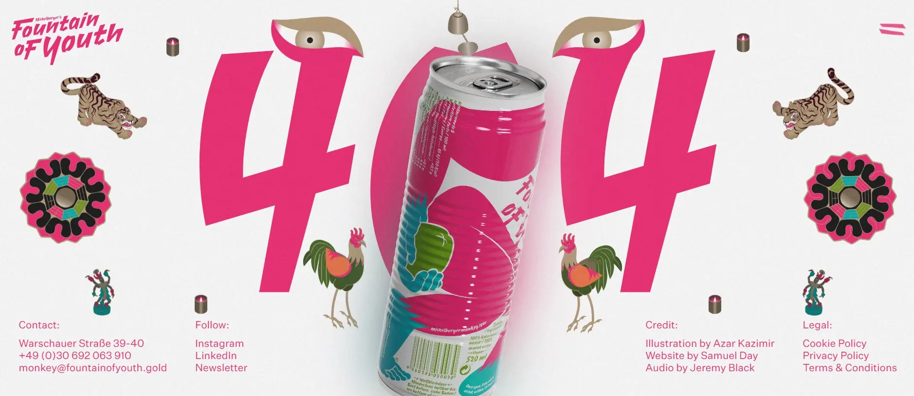 Image: 404 page of Fountain of Youth