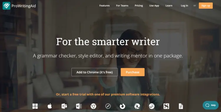 Website of ProWritingAid.com Website of ProWritingAid.com