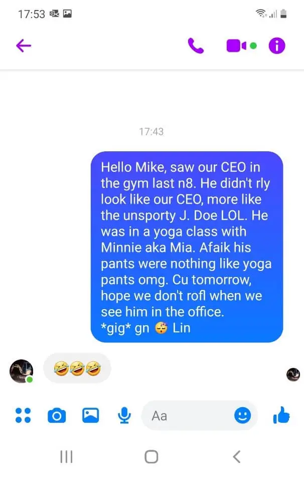 Texting abbreviations: A chat in Facebook Messenger Texting abbreviations: A chat in Facebook Messenger