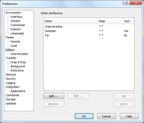 WinSCP supports the integration of external editors such as Eclipse or Notepad++ WinSCP supports the integration of external editors such as Eclipse or Notepad++