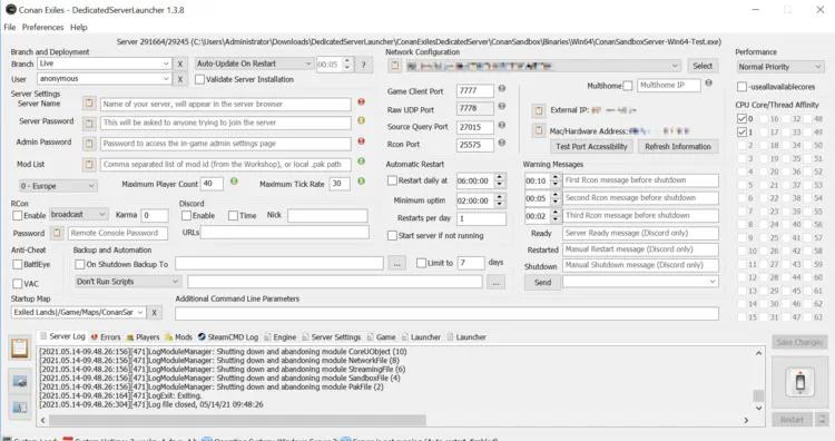 Conan Exiles Dedicated Server Launcher by Funcom Conan Exiles Dedicated Server Launcher by Funcom