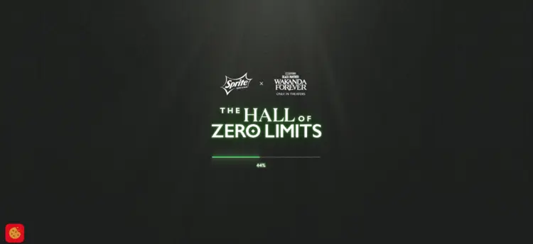 Screenshot of a progress indicator from the Sprite webpage “The Hall of Zero Limits” Screenshot of a progress indicator from the Sprite webpage “The Hall of Zero Limits”