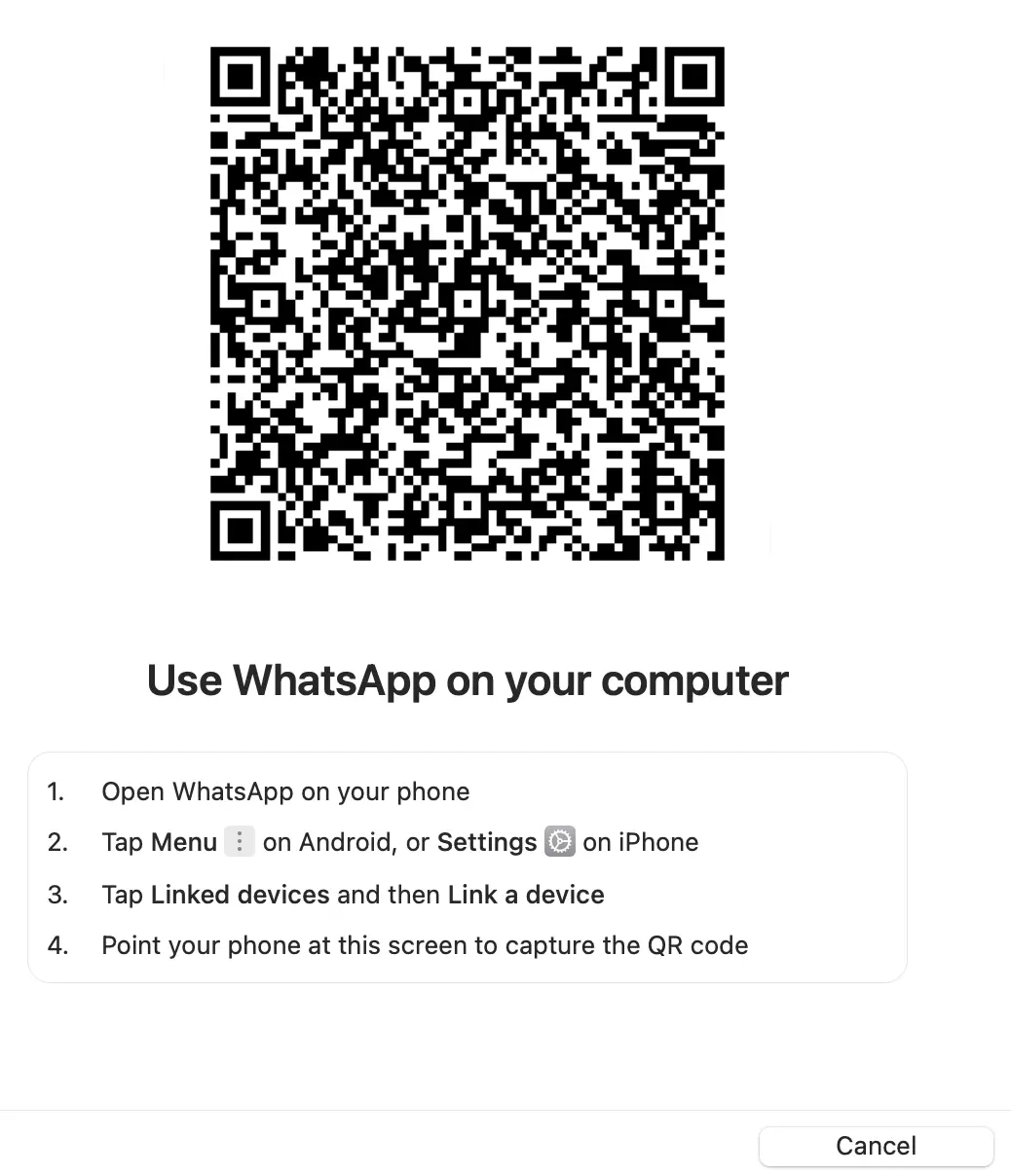 Screenshot of WhatsApp desktop app Image: Screenshot of WhatsApp desktop app