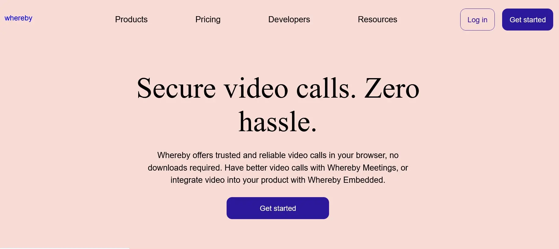 Image: Whereby website