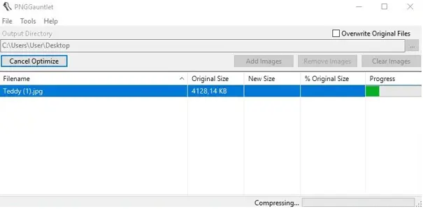Image compression with PNGGauntlet Image compression with PNGGauntlet