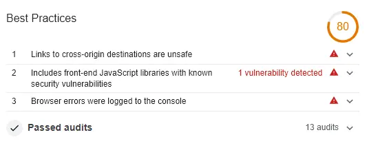 Best Practices in Google Lighthouse Best Practices in Google Lighthouse