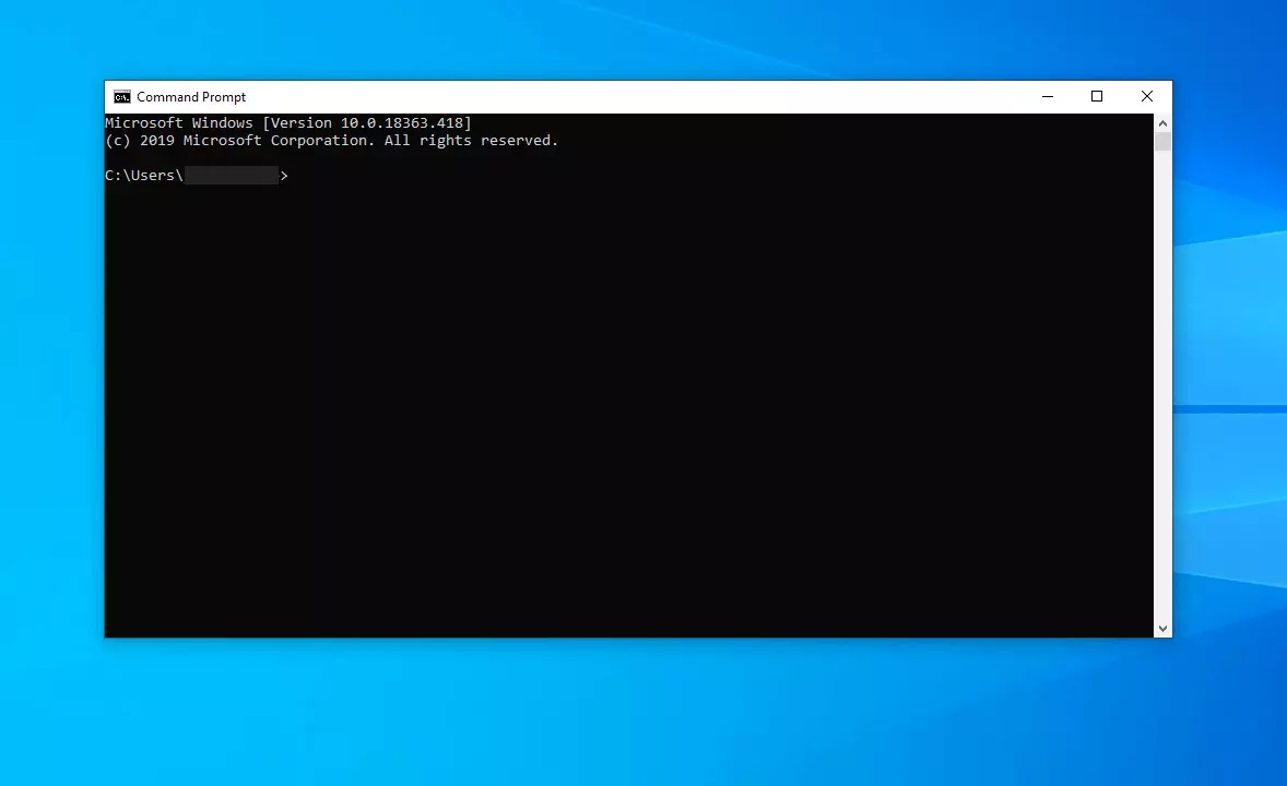 Image: Screenshot of Windows Command Prompt
