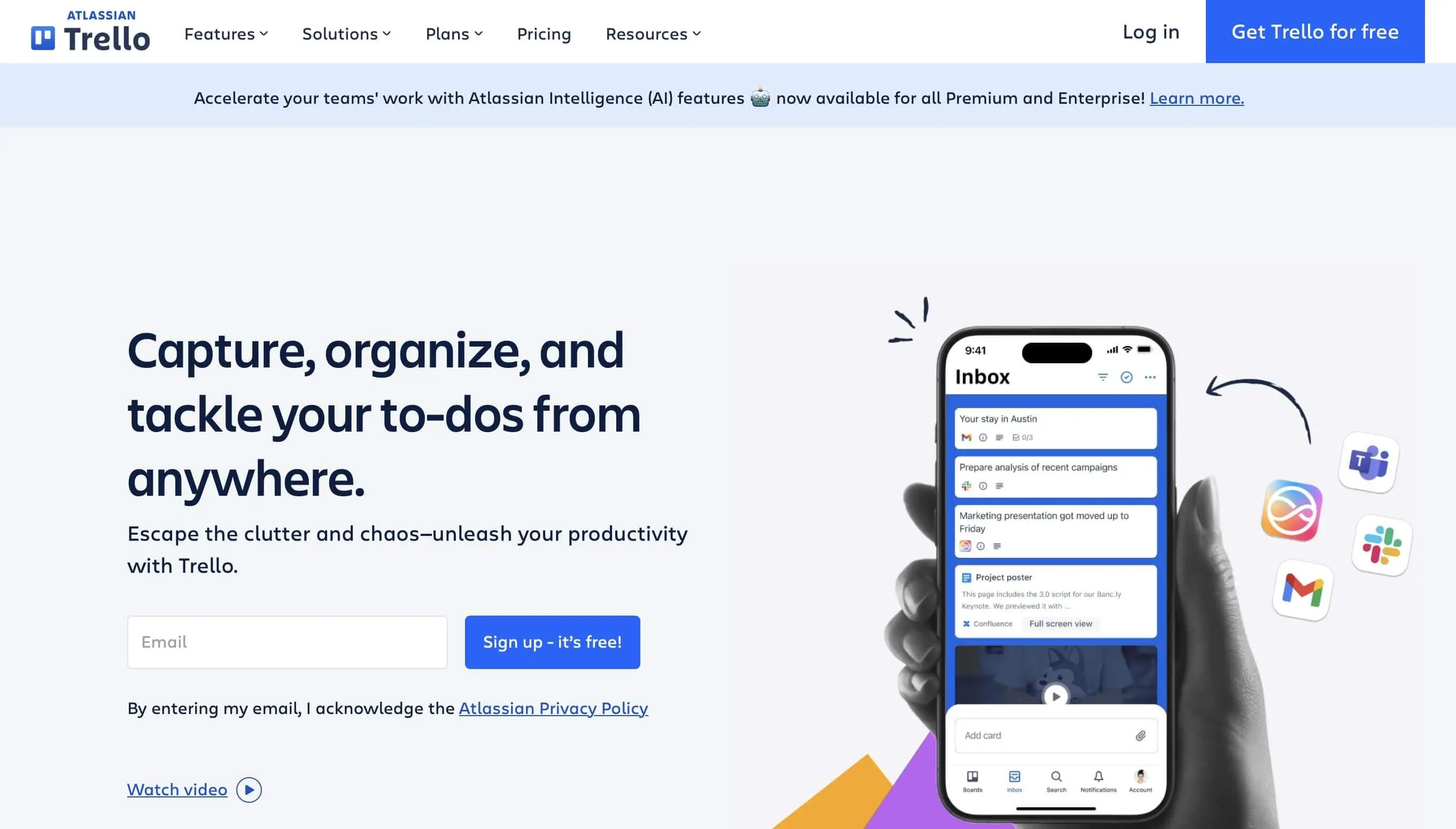 Image: Screenshot of Trello website