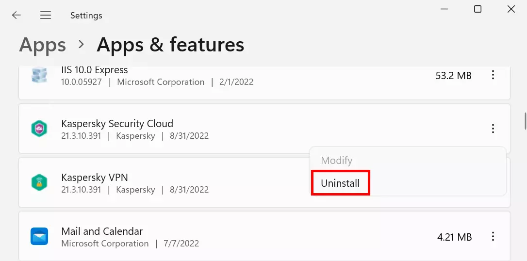 Screenshot of Windows settings Screenshot of Windows settings