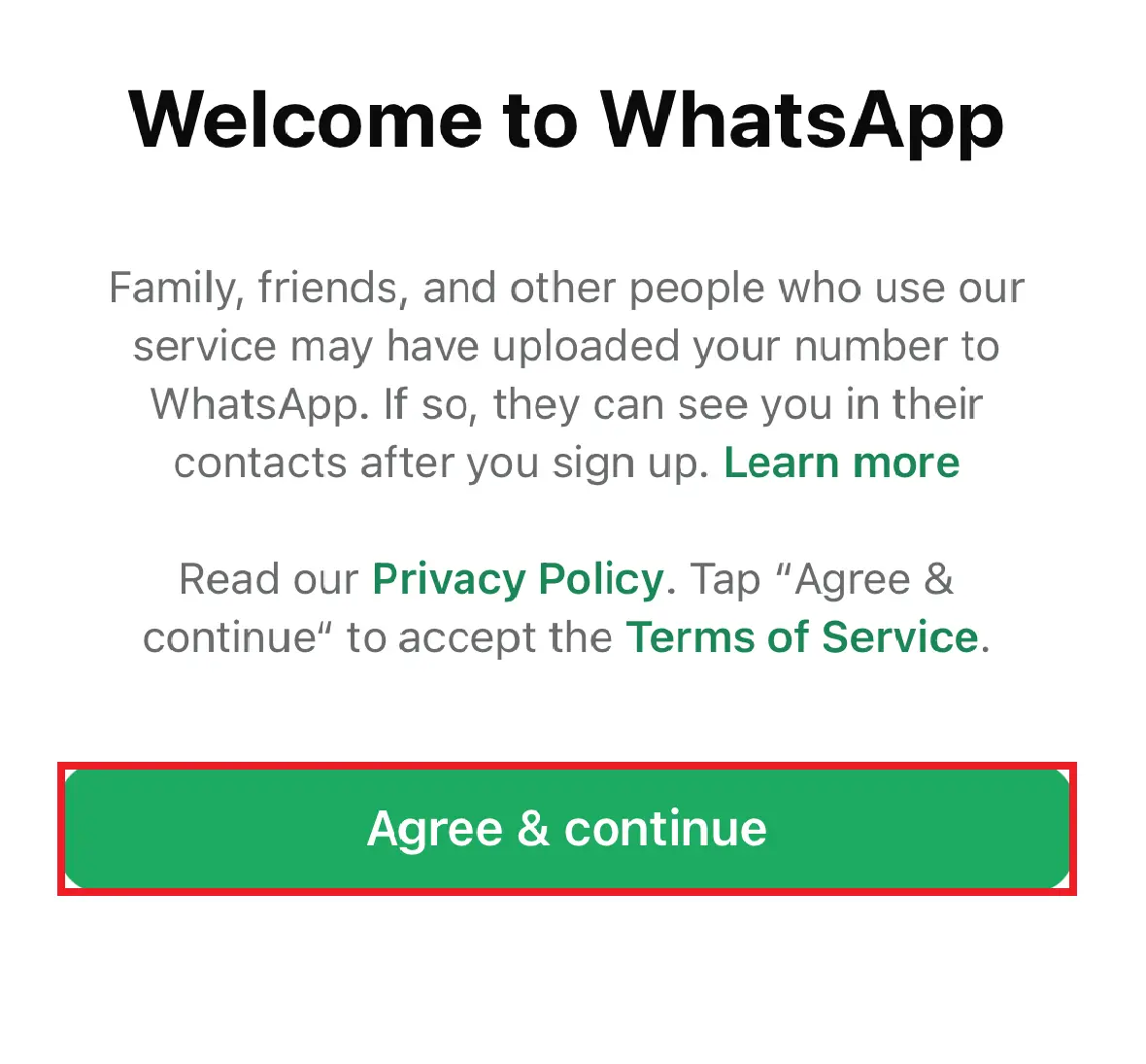 Consent to the privacy policy page Image: Consent to the privacy policy page