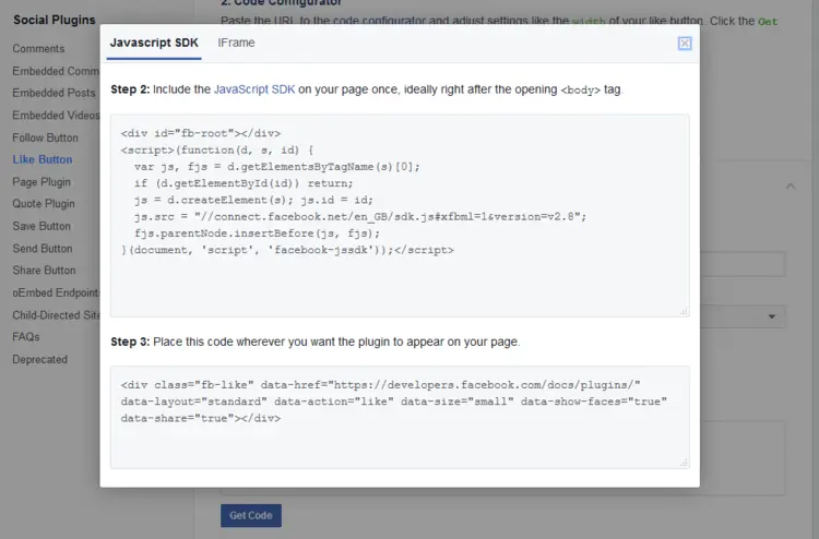This is a generated code for a Facebook like button, ready to be integrated into your website This is a generated code for a Facebook like button, ready to be integrated into your website