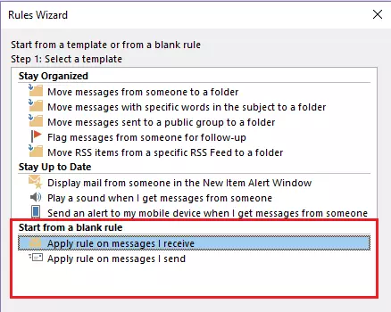 Outlook Rules Wizard Outlook Rules Wizard