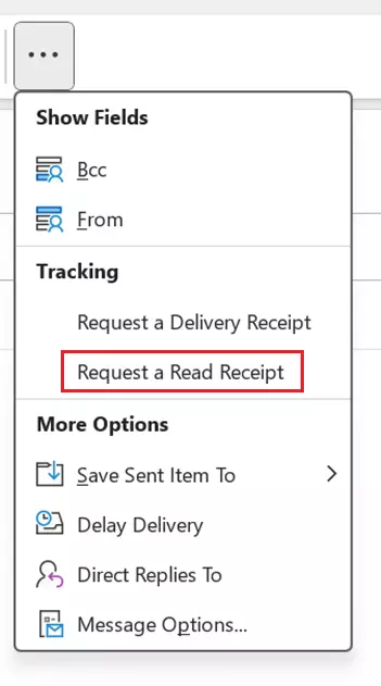 Enable Outlook read receipt one time Enable Outlook read receipt one time