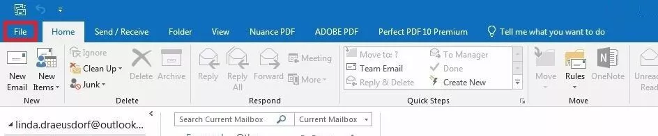 Outlook 2016: inbox “Unread” Outlook 2016: inbox “Unread”