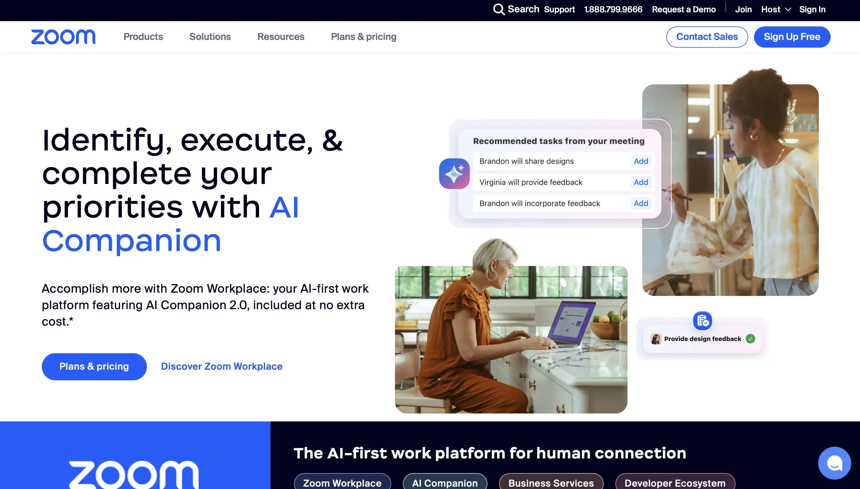 Image: Screenshot of the Zoom website
