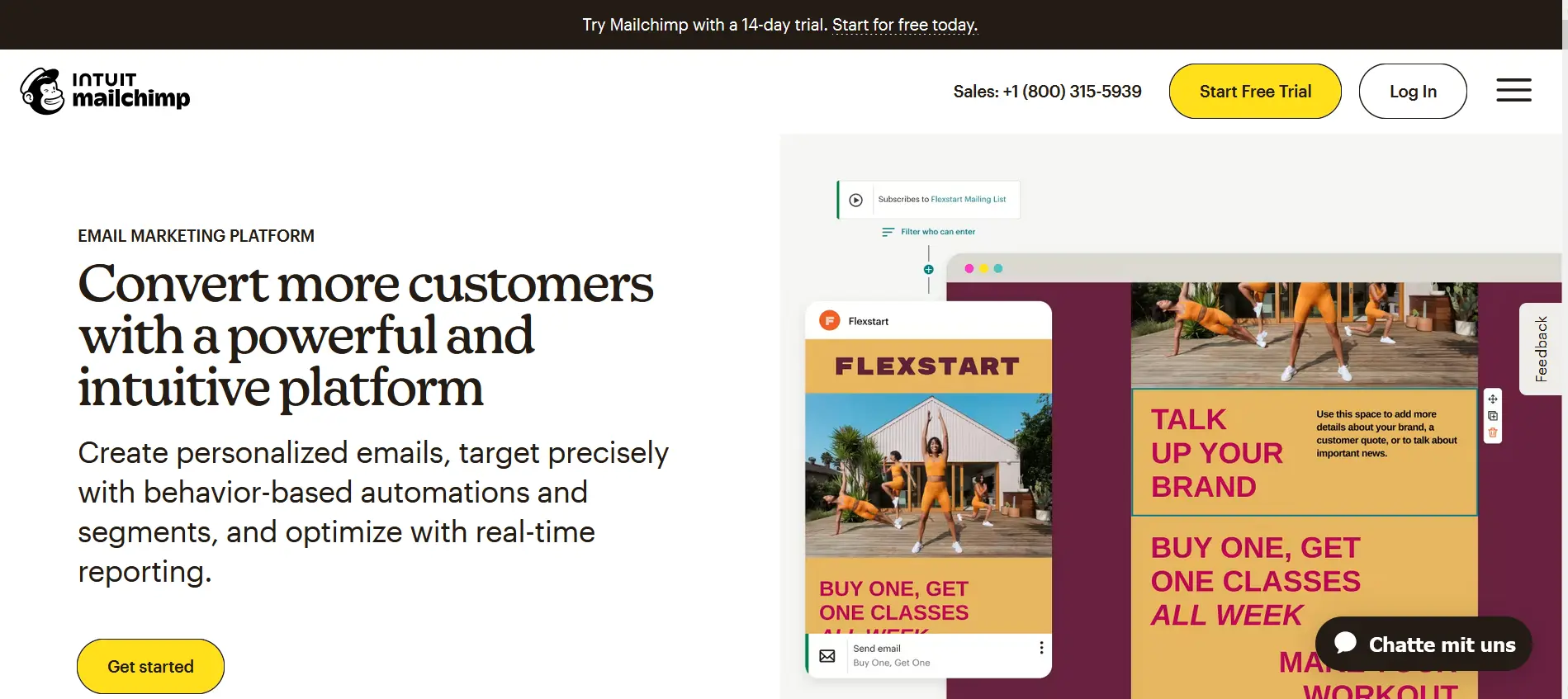 Image: MailChimp website