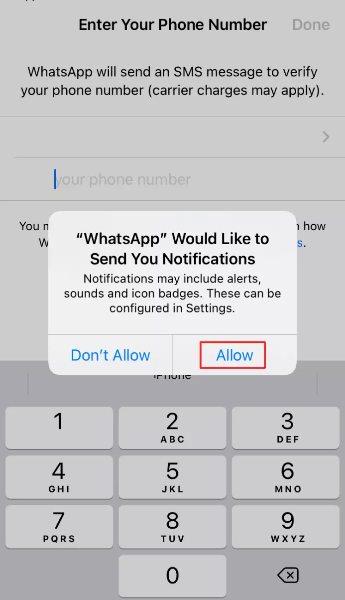 Confirm messages from WhatsApp