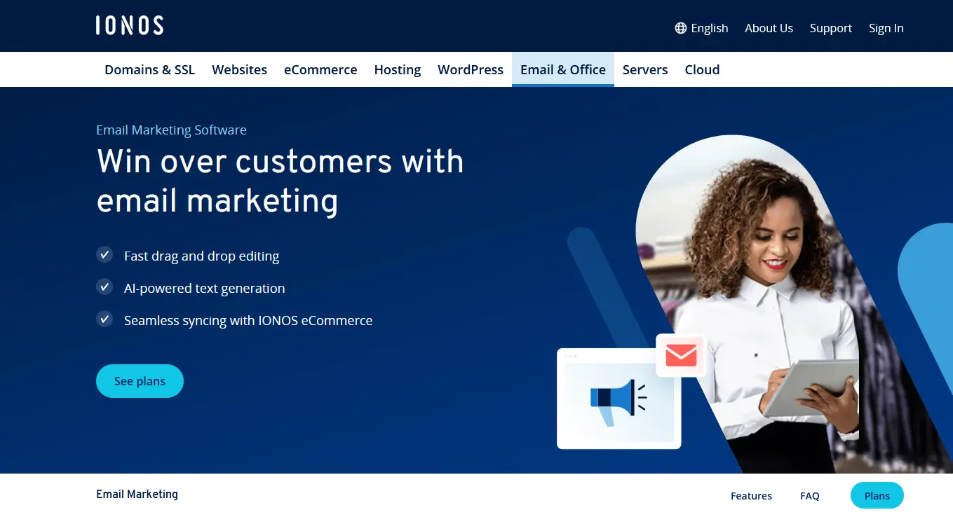 Image: IONOS email marketing tool