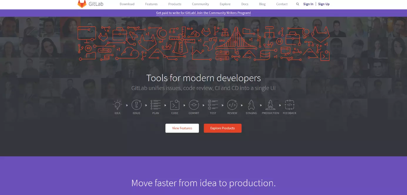 GitLab home page