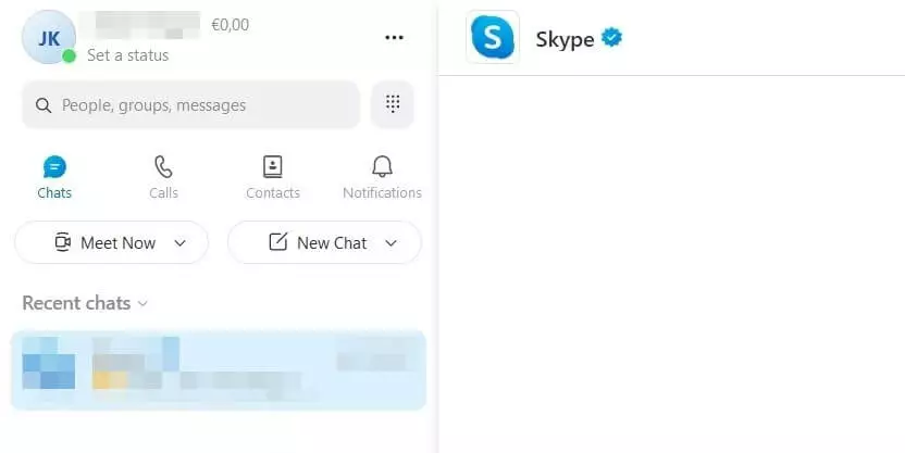 Image: Skype: Round profile picture