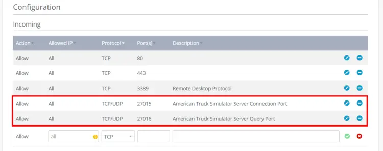 Port sharing for ATS server in IONOS Cloud Panel Port sharing for ATS server in IONOS Cloud Panel