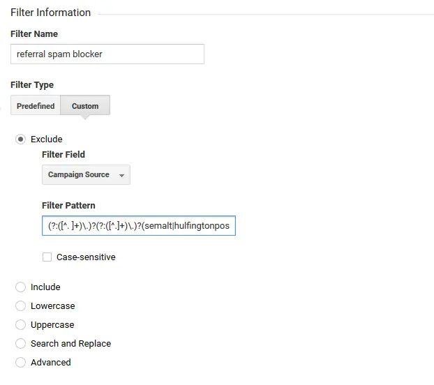 Google Analytics Demo Account: Filter function Google Analytics Demo Account: Filter function