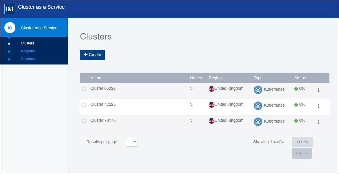 Image: The IONOS cloud panel