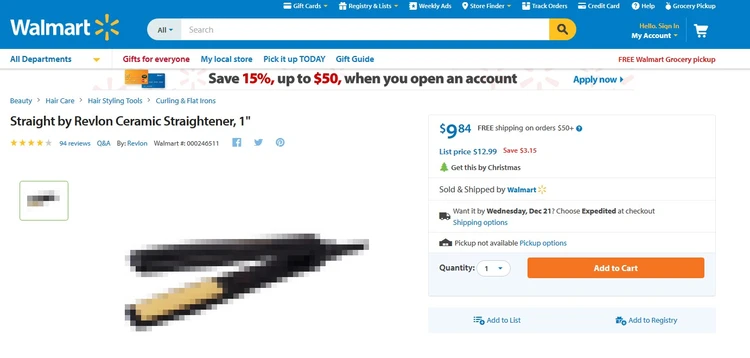 Walmart Revlon ceramic straightener Walmart Revlon ceramic straightener