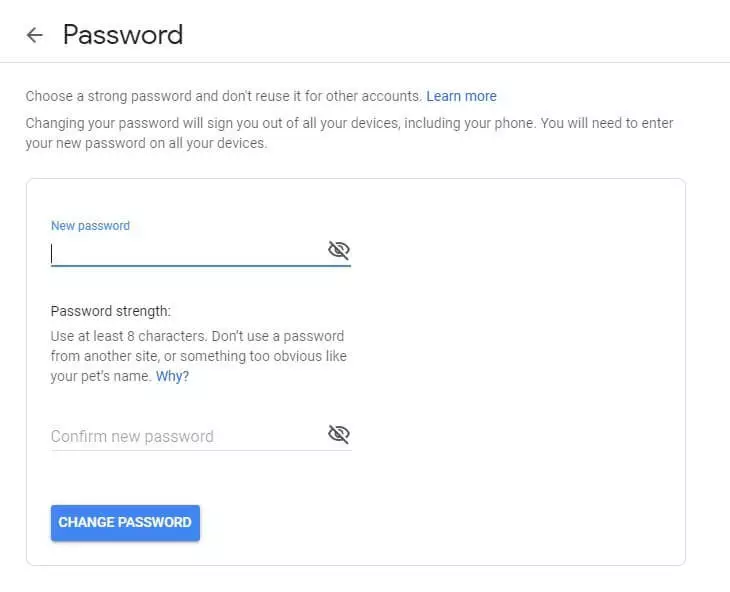 Image: Enter a new password