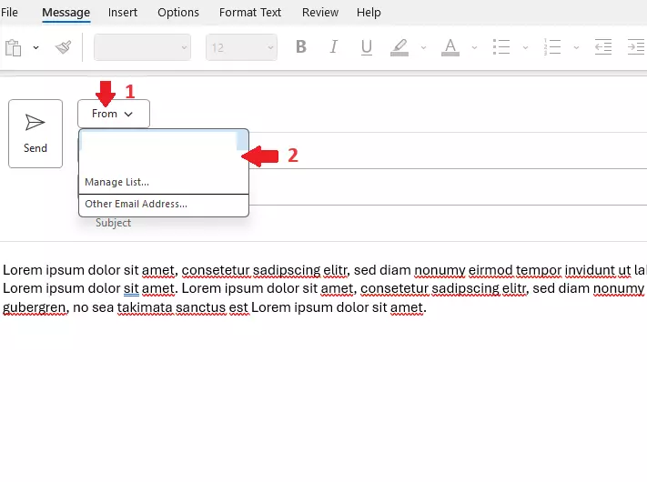 Change Outlook sender: Changing the sender address Change Outlook sender: Changing the sender address