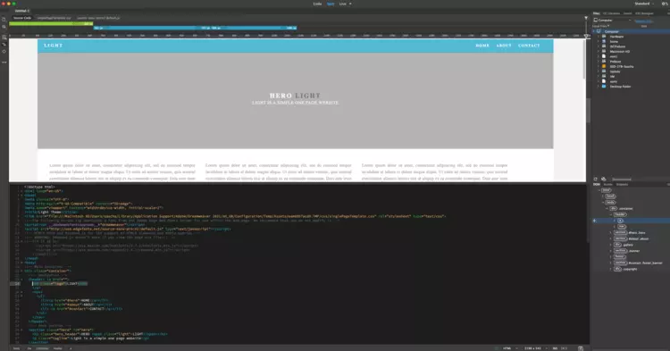 Dreamweaver user interface Dreamweaver user interface
