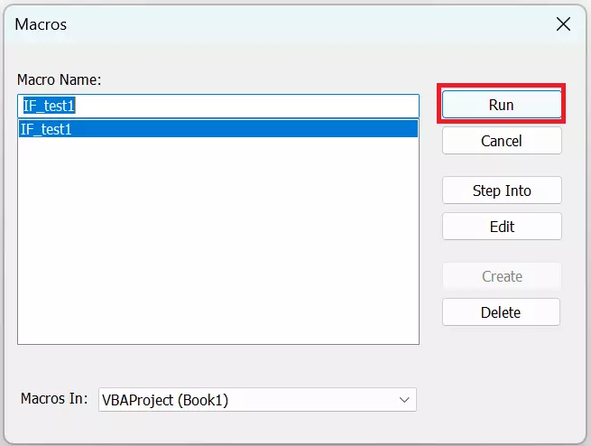 Excel: Run macros Excel: Run macros