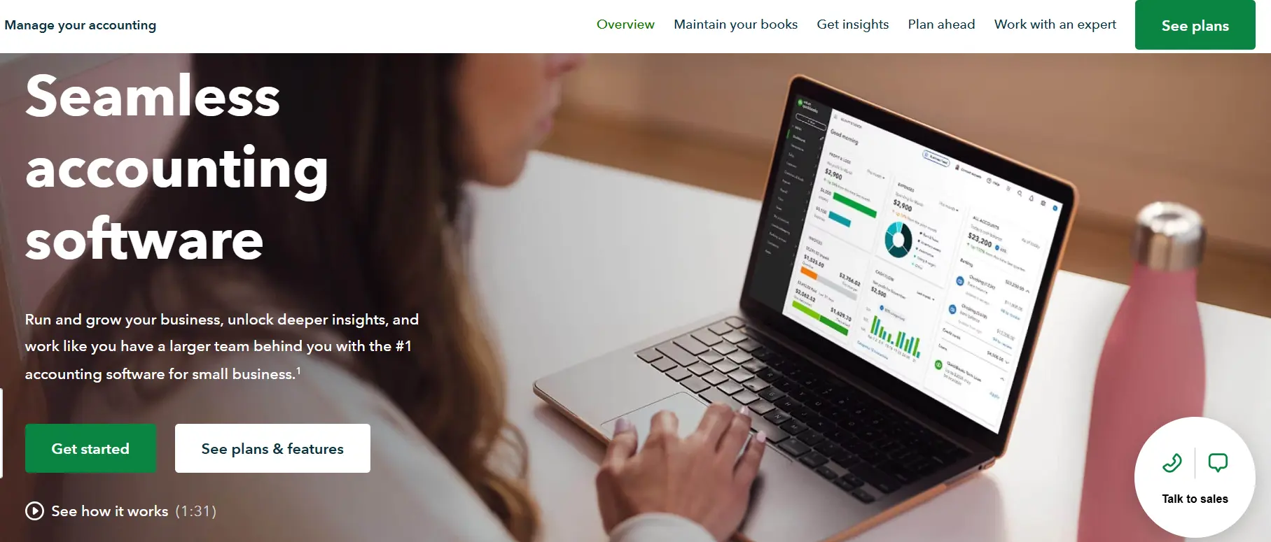 QuickBooks website Image: QuickBooks website