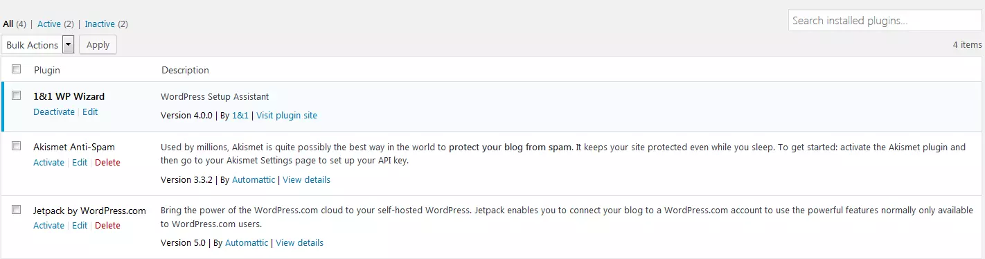 Image: WordPress plugins