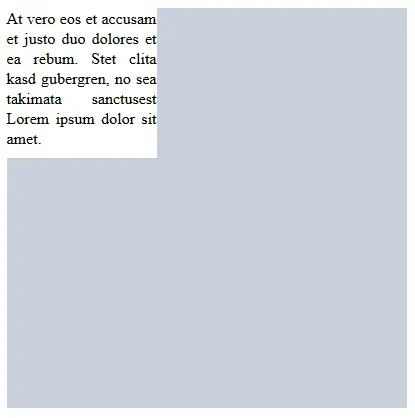 Content box without padding, border, and margin Content box without padding, border, and margin