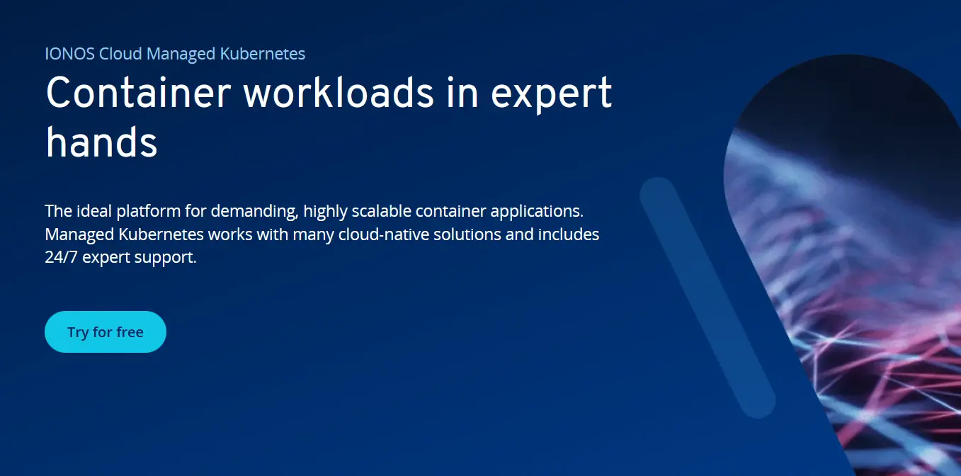 Product website of IONOS Managed Kubernetes Image: Product website of IONOS Managed Kubernetes