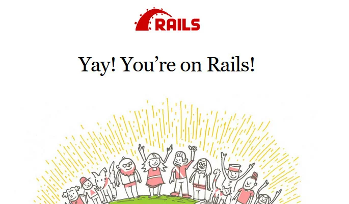 Rails-Grußseite Rails-Grußseite