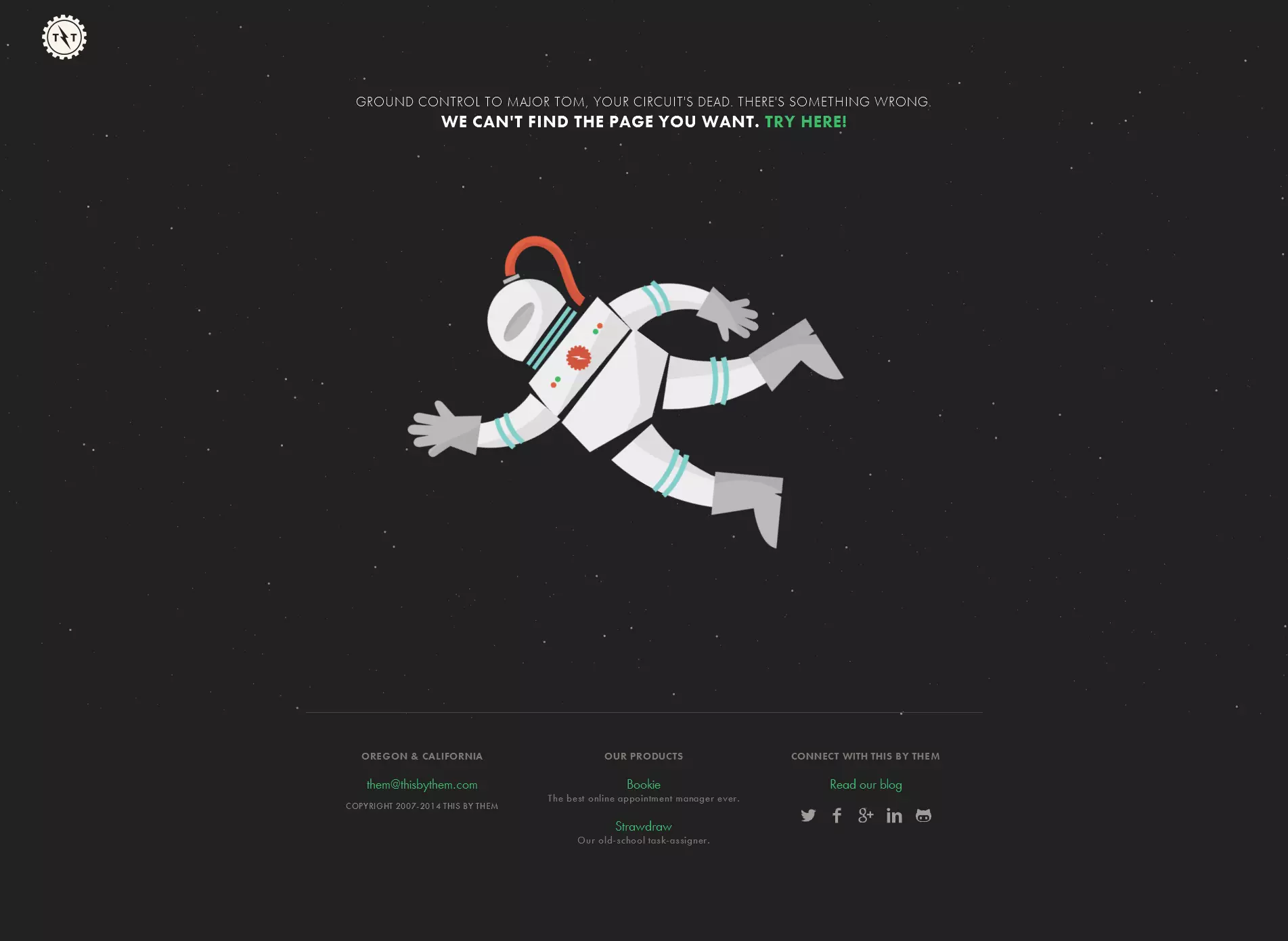 Image: 404 page for This by Them