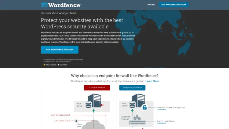Screenshot WordPress plugin website Wordfence Screenshot WordPress plugin website Wordfence