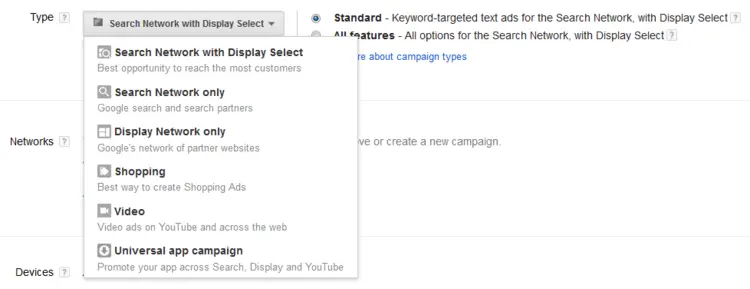 Additional settings for creating campaigns with Google Ads Additional settings for creating campaigns with Google Ads