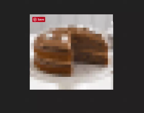 Image: Pin it button on a food blog
