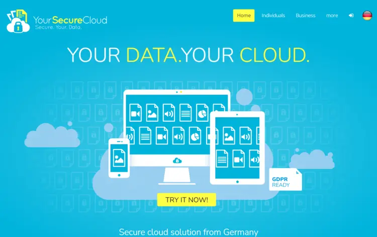 Website of the German cloud solution Your Secure Cloud Website of the German cloud solution Your Secure Cloud