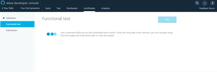 Alexa Developer Console: functional test Alexa Developer Console: functional test