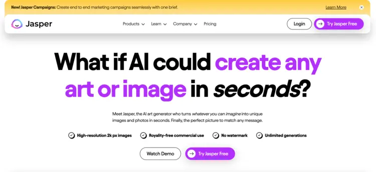 Jasper Art homepage Jasper Art homepage